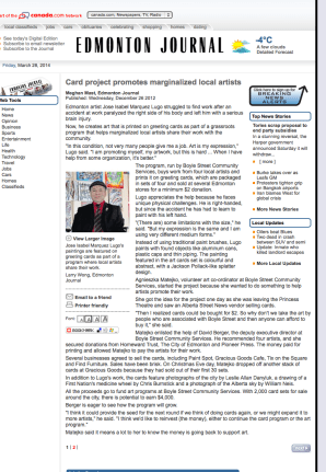 Edmonton Journal - Community Projects (1)